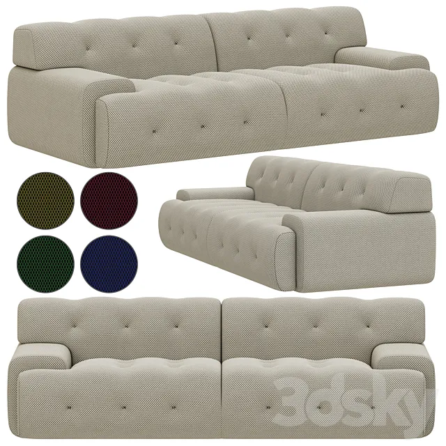 Roche Bobois Blogger 3 large 3-seat sofa 3DModel