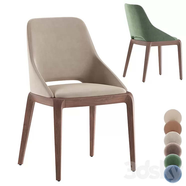 Roche bobois brio stool 3D Model Free Download