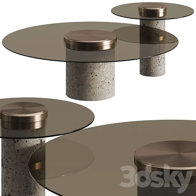 Roche Bobois Canotier Coffee Tables 3D Model