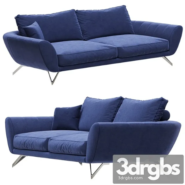 Roche bobois caractere large 3-seat sofa 2 3D Model Download Roche bobois caractere large 3-seat sofa 2 3D Model Download
