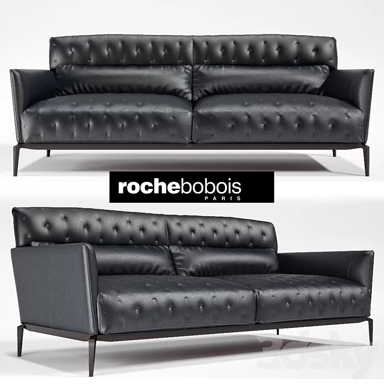 ROCHE BOBOIS CLARIDGE 3-SEAT SOFA 3D Model