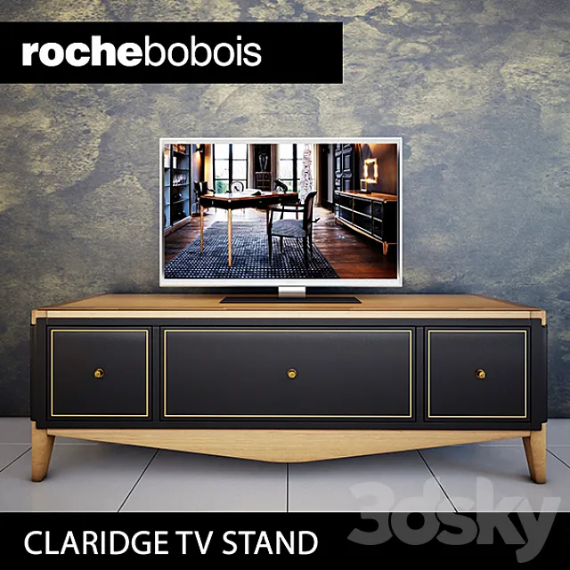 Roche Bobois Claridge Tv Unit 3D Model