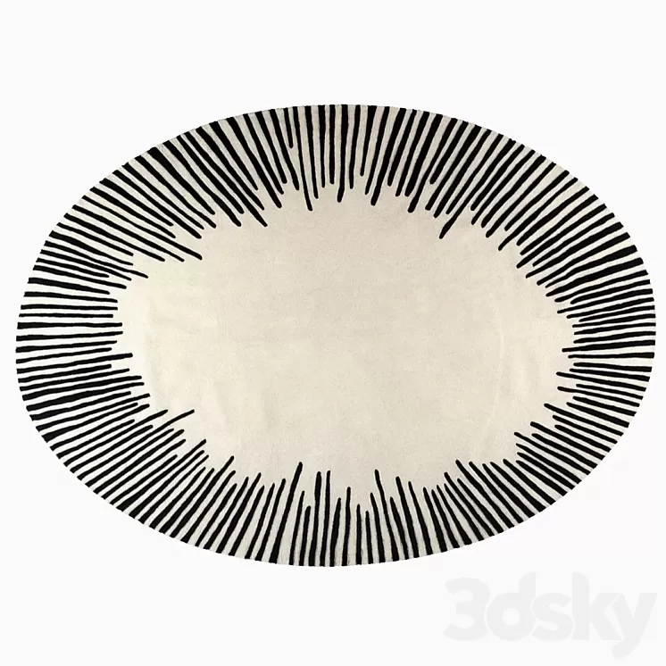 Roche Bobois Equinoxe Rug 3D Model Roche Bobois Equinoxe Rug 3D Model