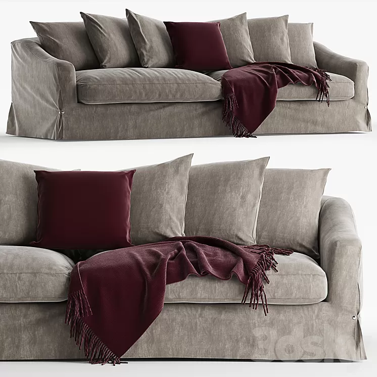 Roche Bobois Fayence Sofa 3D Model Roche Bobois Fayence Sofa 3D Model