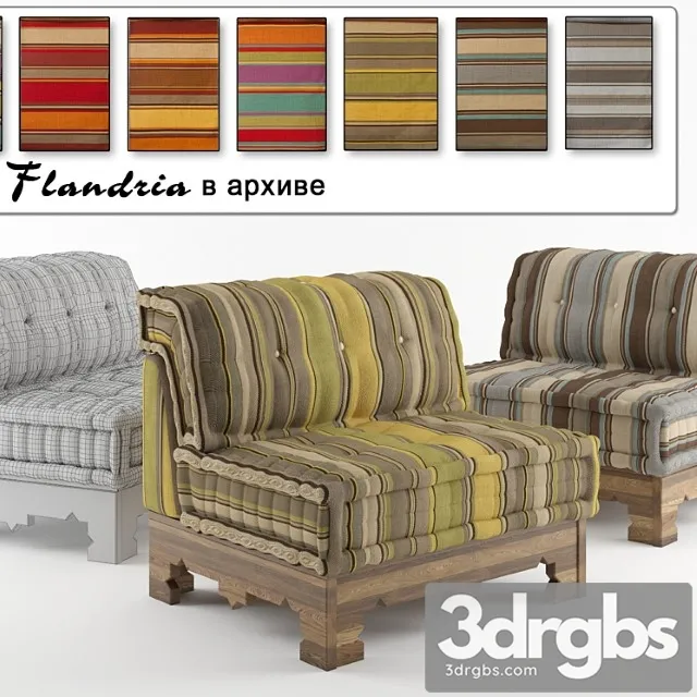 Roche Bobois Flandria 3D Model Download