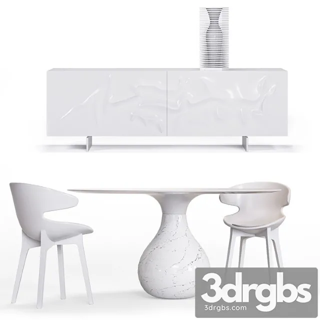 Roche bobois. furniture set 2 3D Model Download