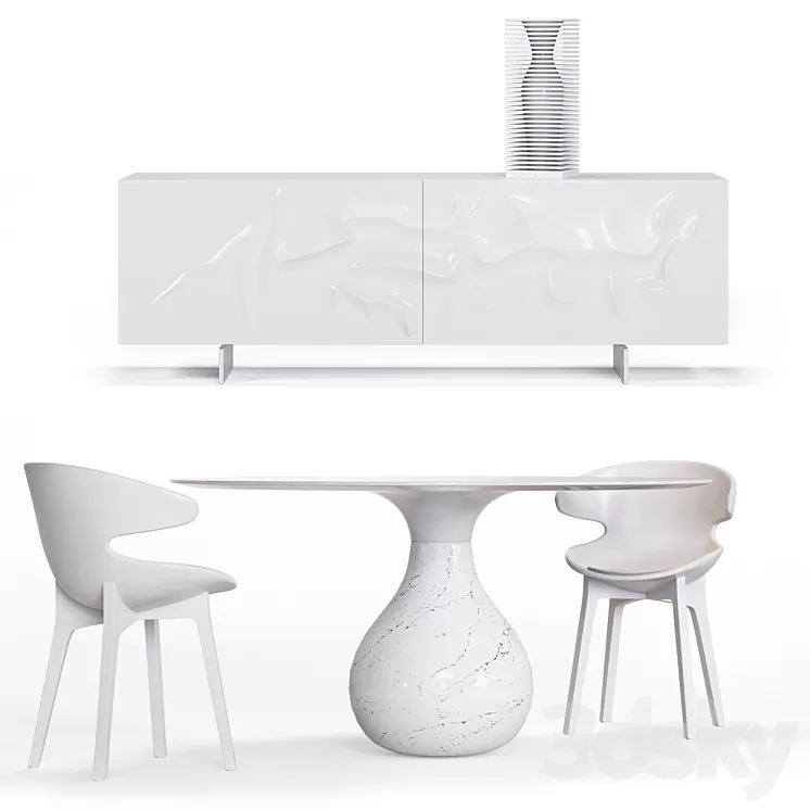 Roche Bobois. Furniture set 3D Model Roche Bobois. Furniture set 3D Model