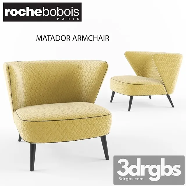 Roche Bobois Matador Armchair 1 3D Model Download