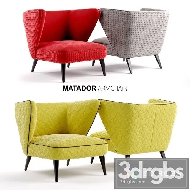 Roche Bobois Matador Armchair 3D Model Download
