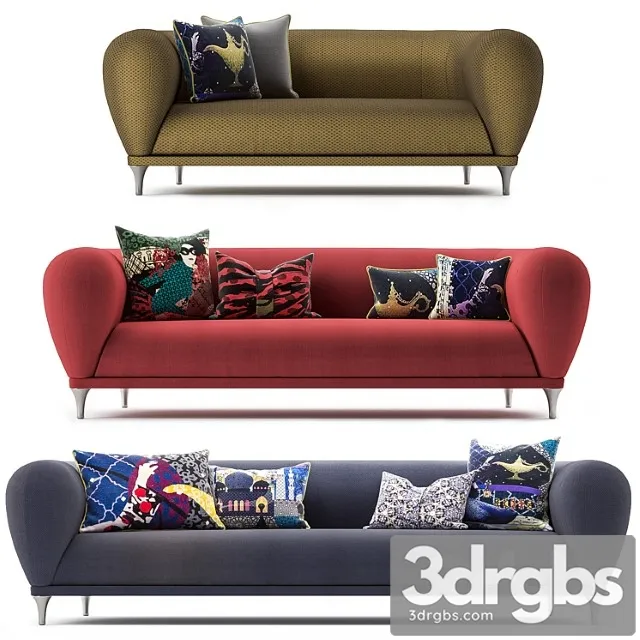 Roche bobois montgolfiere sofa 2 3D Model Download Roche bobois montgolfiere sofa 2 3D Model Download