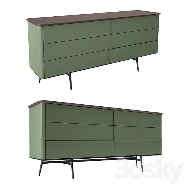 Roche Bobois Octet Dresser 3DModel Roche Bobois Octet Dresser 3DModel