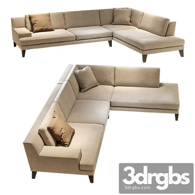 Roche bobois playlist corner sofa 2 3D Model Download Roche bobois playlist corner sofa 2 3D Model Download
