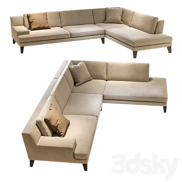 Roche Bobois Playlist Corner Sofa 3D Model