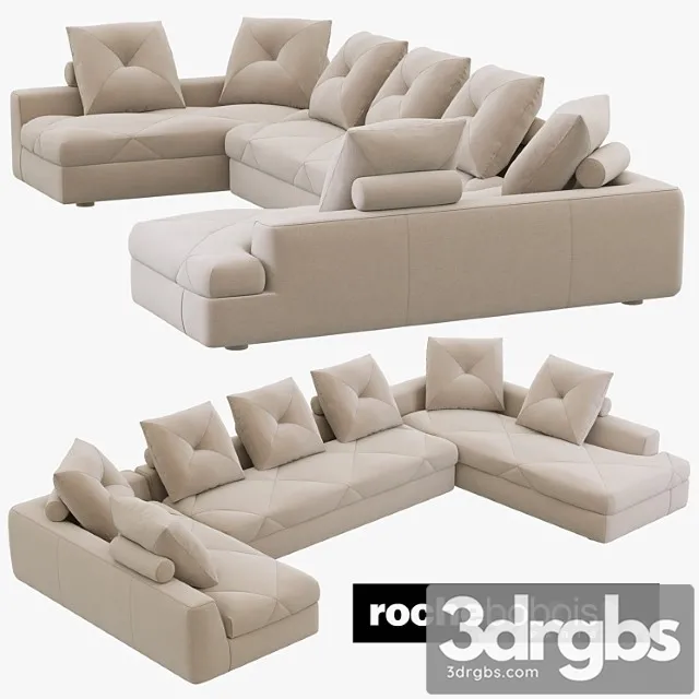Roche bobois preface modular sofa 2 3D Model Download Roche bobois preface modular sofa 2 3D Model Download
