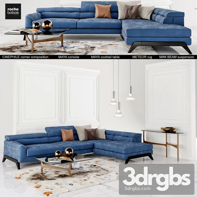 Roche bobois set 3D Model Download Roche bobois set 3D Model Download