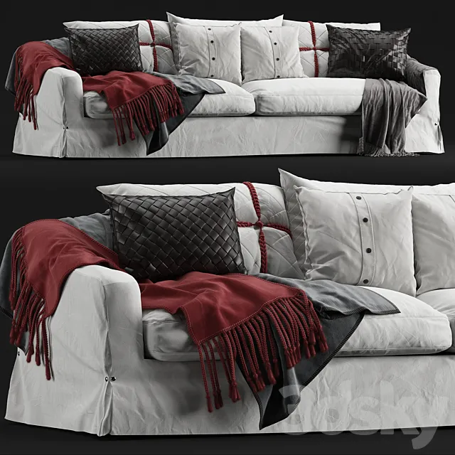 Roche Bobois sofa Fayence 3DModel Roche Bobois sofa Fayence 3DModel