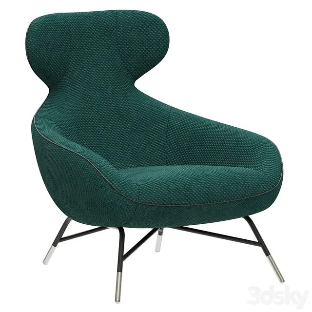 Roche Bobois Spoutnik Lounge Armchair 3D Model