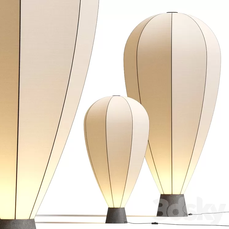 Roche Bobois Up Floor Lamps 3D Model