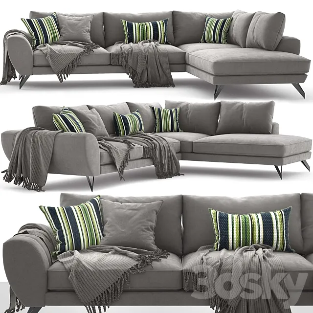 Roche Bobois_CARACTERE CORNER COMPOSITION_Sacha Lakic 3D Model