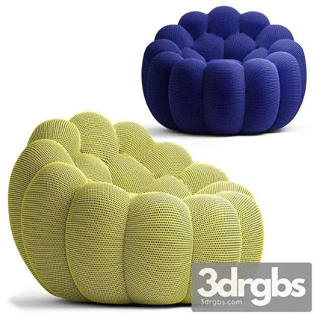 Rochebobois armchair bubble 3D Model Download