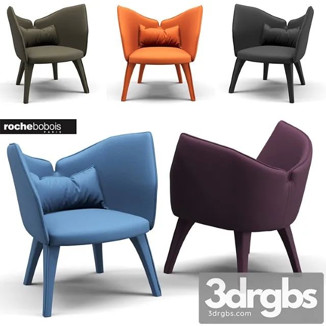 Rochebobois Lady B Armchair 3D Model Download