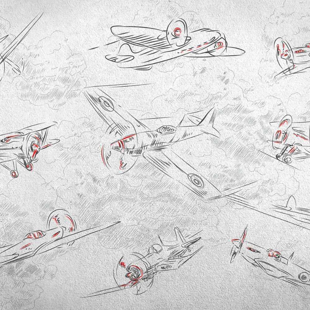 ROCK AND WALL – Wallpaper Airplanes 3D Model