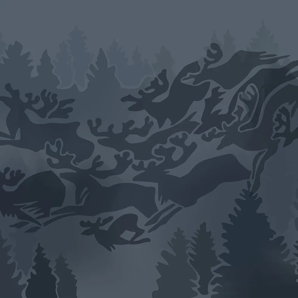 ROCK AND WALL – Wallpaper Deer 3D Model