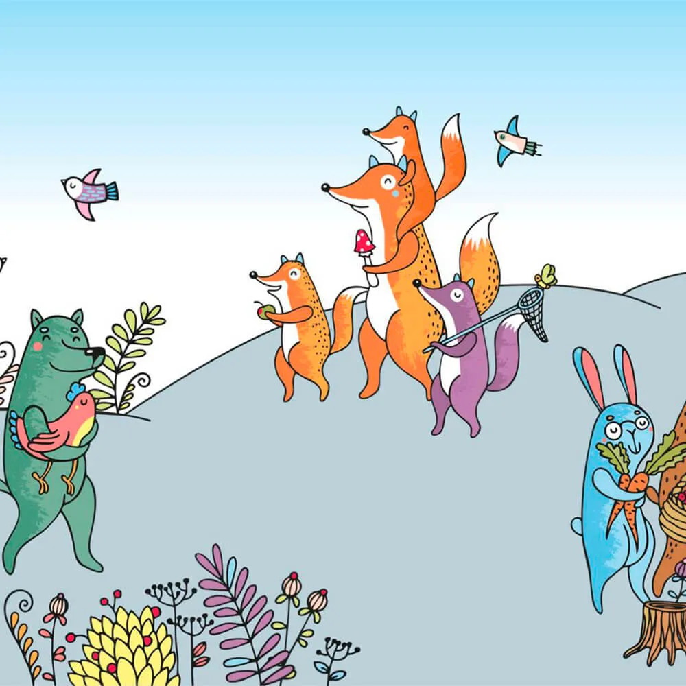 ROCK AND WALL – Wallpaper Forest animals 3D Model ROCK AND WALL – Wallpaper Forest animals 3D Model