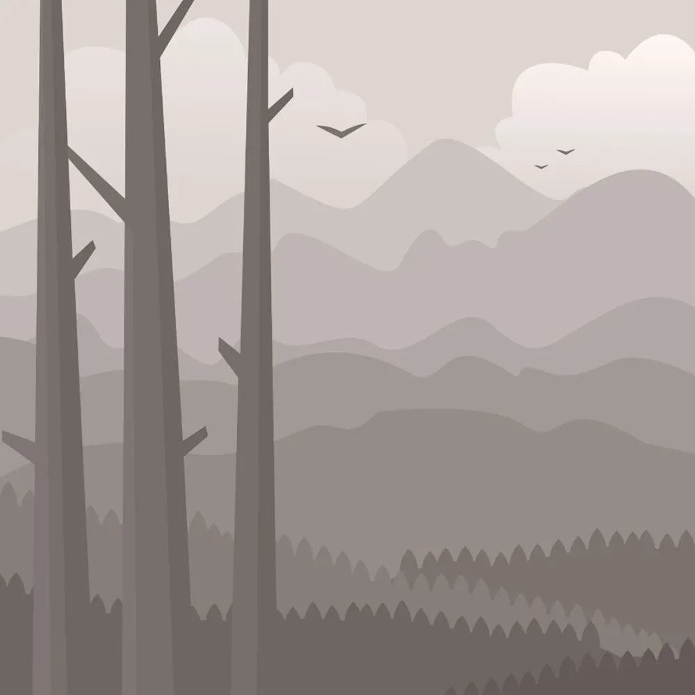 ROCK AND WALL – Wallpaper Morning in the mountains 3D Model