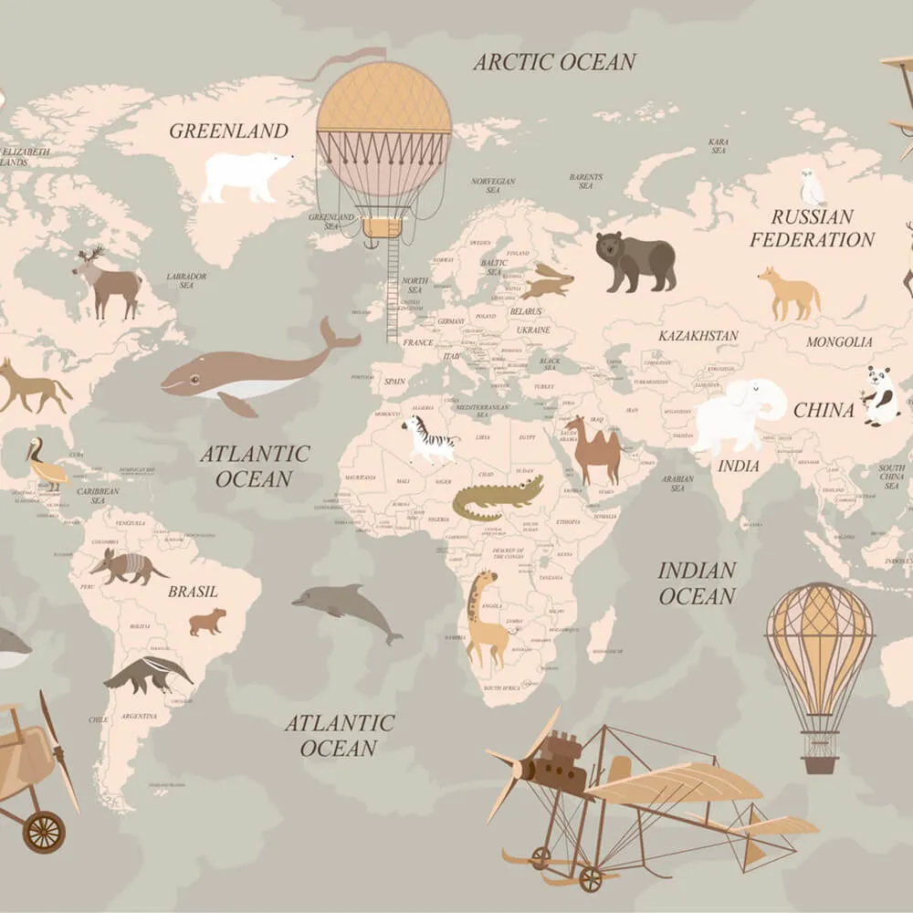 ROCK AND WALL – Wallpaper Retro map 3D Model