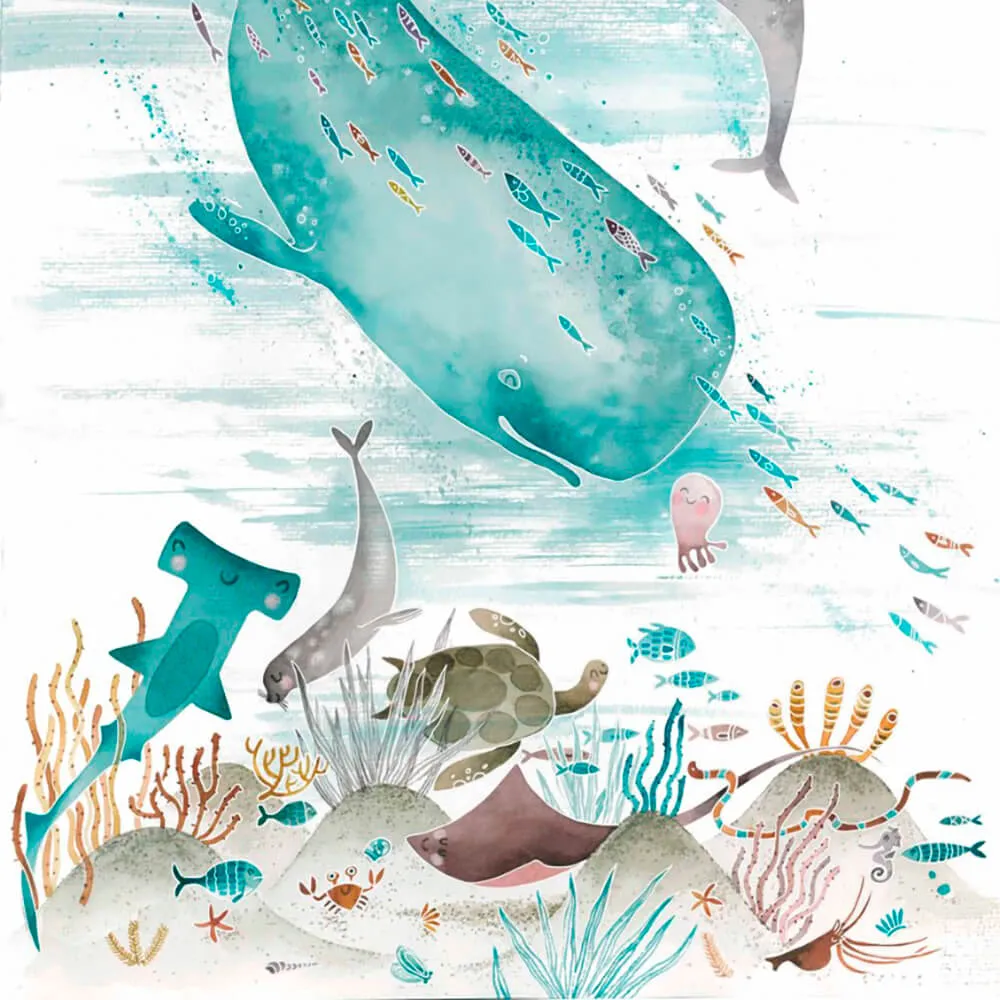 ROCK AND WALL – Wallpaper Sea creatures 3D Model ROCK AND WALL – Wallpaper Sea creatures 3D Model