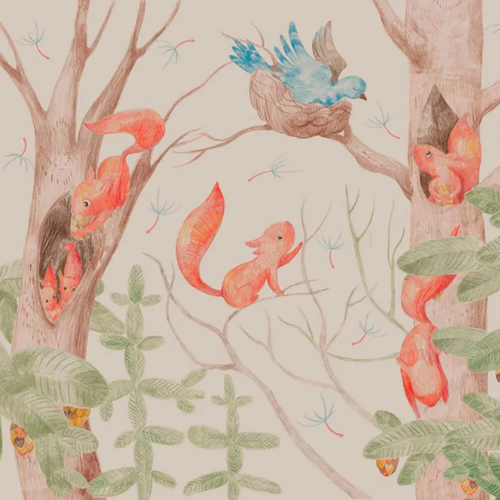 ROCK AND WALL – Wallpaper Squirrels 3D Model ROCK AND WALL – Wallpaper Squirrels 3D Model