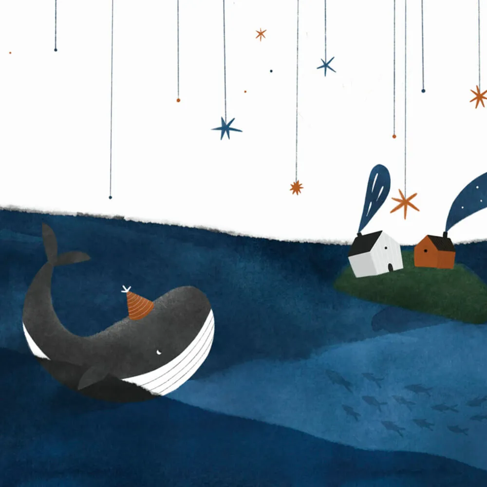 ROCK AND WALL – Wallpaper Whale in a cap 3D Model ROCK AND WALL – Wallpaper Whale in a cap 3D Model