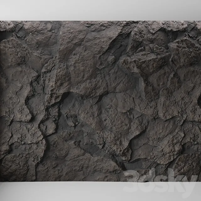 Rock cliff wall ?16 3DModel