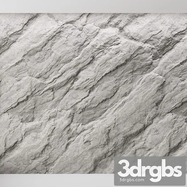 Rock Cliff Wall 34 2 3D Model Download