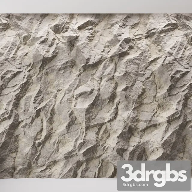 Rock cliff wall №35 3D Model Download