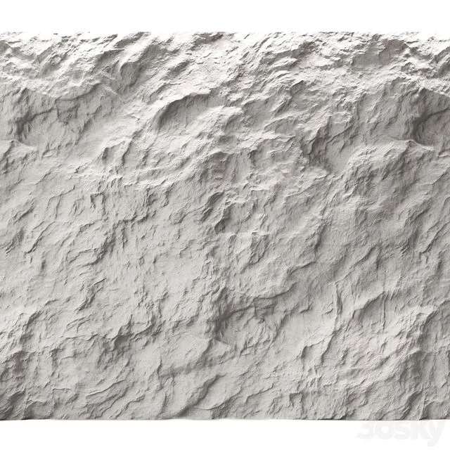 Rock cliff wall №43 3D Model