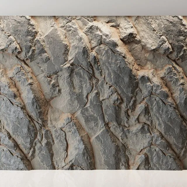 Rock cliff wall №63 3D Model Rock cliff wall №63 3D Model
