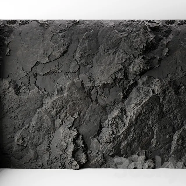 Rock cliff wall №9 3D Model Rock cliff wall №9 3D Model