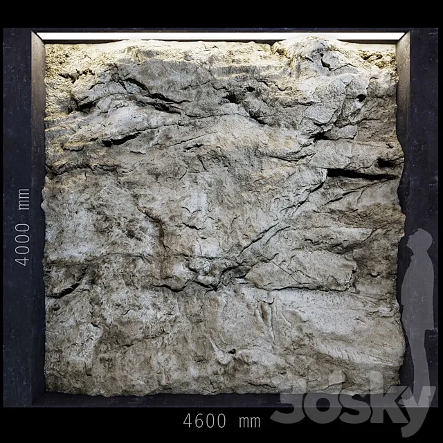 ROCK Decorative wall 2C2 3D Model ROCK Decorative wall 2C2 3D Model