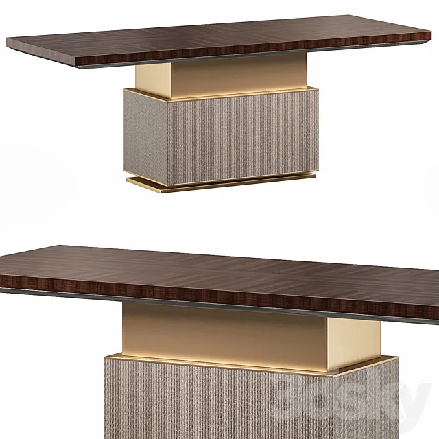 Rock R Table by Kapital Collection 3D Model