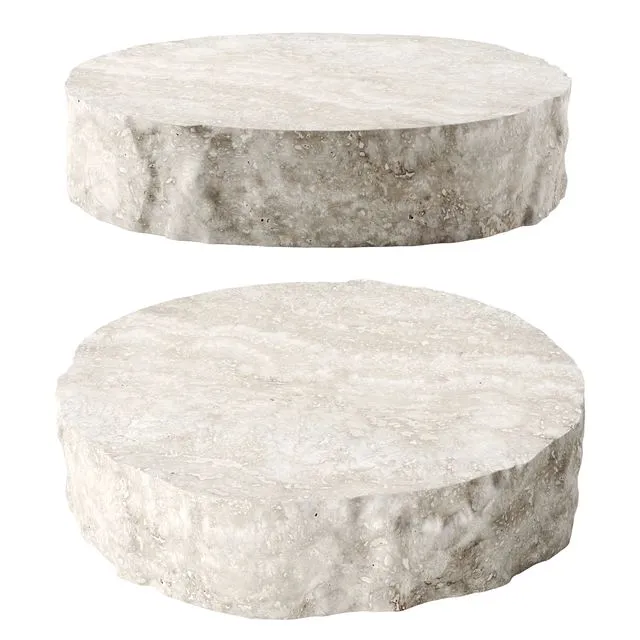 Rock round coffee table 3D Model
