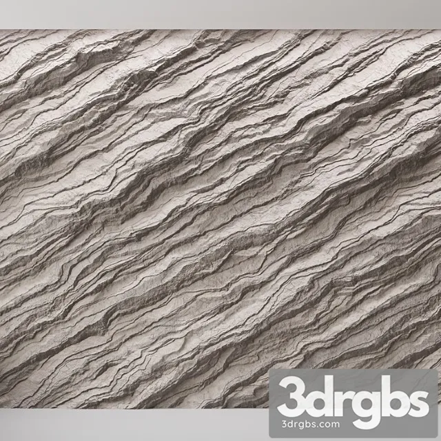 Rock Sandstone Wall 24 3D Model Download