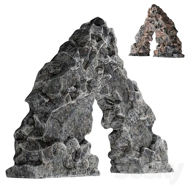 Rock sea arch 3D Model Rock sea arch 3D Model