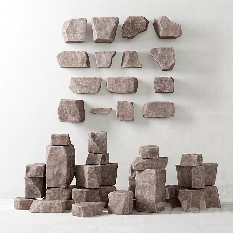 Rock stone collection / Rock Stone Collection 3D Model