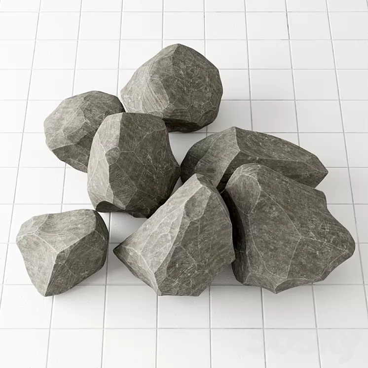Rock stone colleection 3D Model