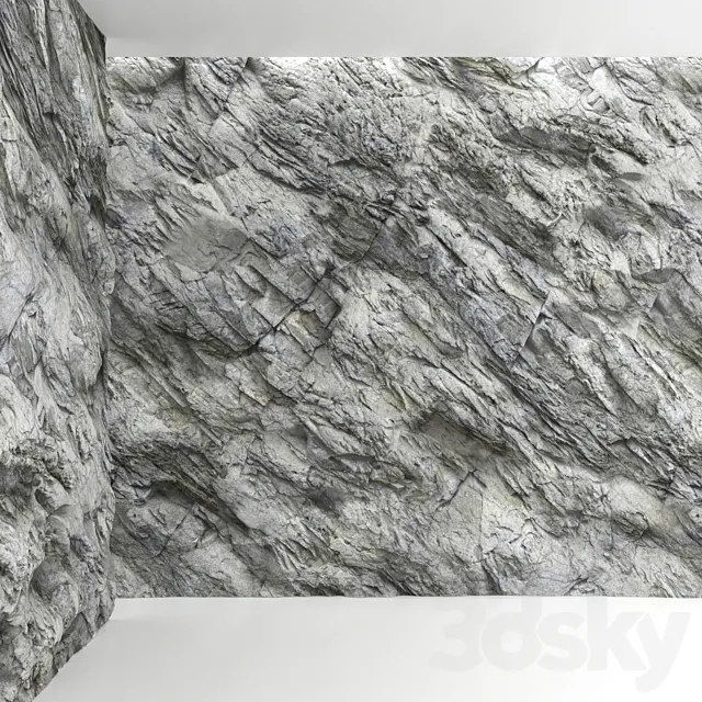 Rock wall 3D Model