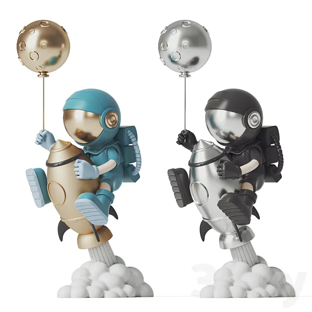 Rocket astronaut 3DModel Rocket astronaut 3DModel