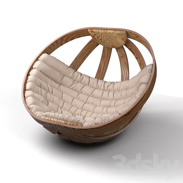 rocking chair Cradle 3DModel rocking chair Cradle 3DModel