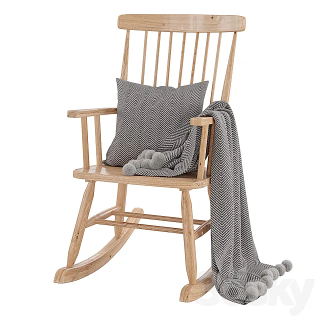 Rocking chair Terence 3D Model